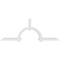 Ekena Millwork Ericson Architectural Grade PVC Gable Bracket, 96"W x 36"H x 4"D x 4"F, 9/12 Pitch GBP096X36X0404ERI00 - alternate 2